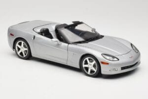Chevrolet Corvette C6 Cabriolet Silver Hot Wheels 1:18 B6052 Diecast - image 6 of 8