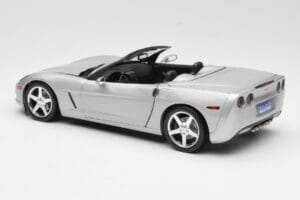 Chevrolet Corvette C6 Cabriolet Silver Hot Wheels 1:18 B6052 Diecast - image 7 of 8