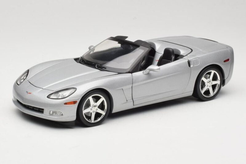 Chevrolet Corvette C6 Cabriolet Silver Hot Wheels 1:18 Chevrolet Corvette C6 Cabriolet Silver Hot Wheels 1:18 B6052 Diecast