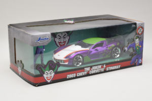 Chevrolet Corvette C6 Stingray The Joker With Figure Jada 1:24 253255020 Diecast - image 2 of 3