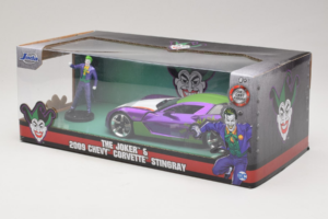 Chevrolet Corvette C6 Stingray The Joker With Figure Jada 1:24 253255020 Diecast - image 3 of 3