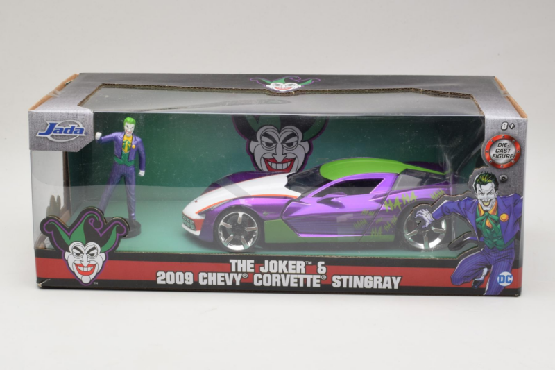 Chevrolet Corvette C6 Stingray The Joker With Figure Jada 1:24 253255020 Diecast