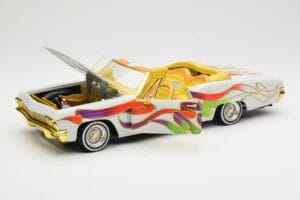 Chevrolet Impala Lowrider White Metallic Hot Wheels 1:18 27635 Diecast - image 2 of 8