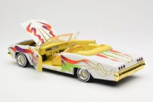 Chevrolet Impala Lowrider White Metallic Hot Wheels 1:18 27635 Diecast - image 5 of 8