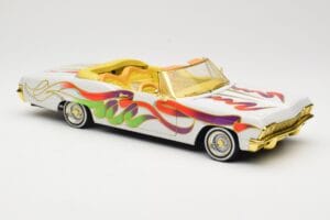 Chevrolet Impala Lowrider White Metallic Hot Wheels 1:18 27635 Diecast - image 6 of 8