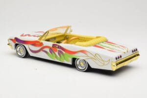 Chevrolet Impala Lowrider White Metallic Hot Wheels 1:18 27635 Diecast - image 7 of 8