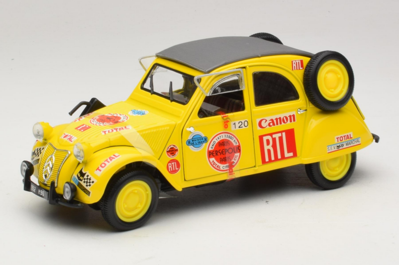 Citroen 2CV Rally Yellow Maisto 1:18 Citroen 2CV Rally Yellow Maisto 1:18 56032 Diecast
