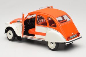 Citroen 2CV Spot Orange & White Solido 1:18 421183600 Diecast - image 5 of 8