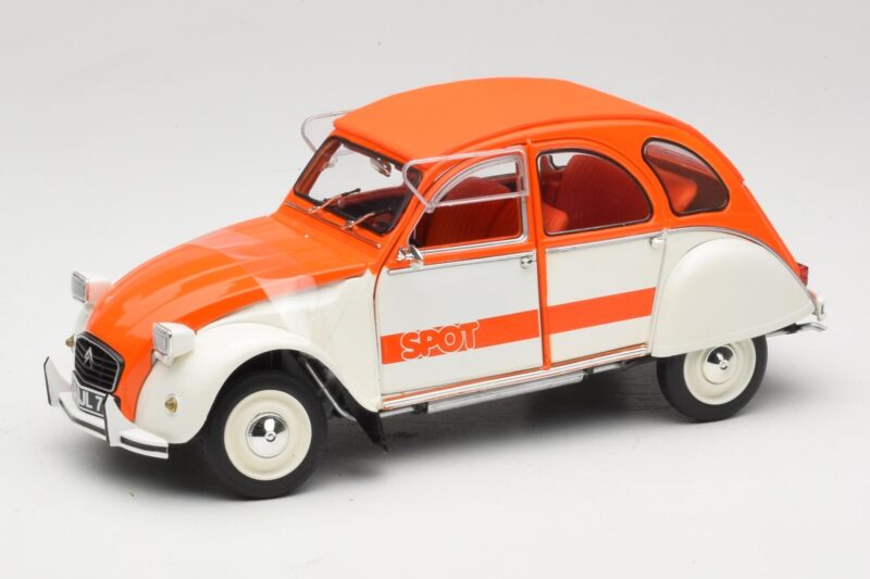 Citroen 2CV Spot Orange & White Solido 1:18 Citroen 2CV Spot Orange & White Solido 1:18 421183600 Diecast