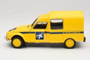 Citroen Acadiane Michelin Yellow Solido 1:18 S1800406 Diecast - image 3 of 6