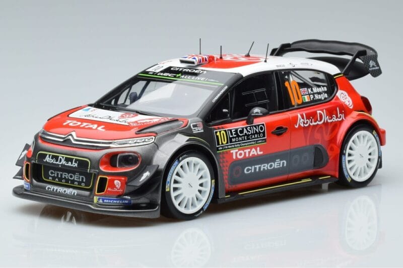 Citroen C3 WRC #10 K. Meeke / P. Nagle Rally Monte Carlo 2018 Norev 1:18 181636 Diecast