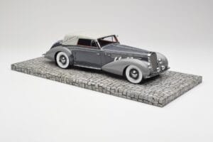 Delage D8 120 Cabriolet Grey & Dark Grey Minichamps 1:18 107115134 Diecast - image 4 of 6