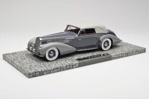 Delage D8 120 Cabriolet Grey & Dark Grey Minichamps 1:18 107115134 Diecast