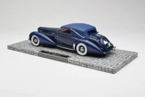Delage D8-120 Cabriolet Two Tone Blue Minichamps 1:18 107115132 Resin - image 5 of 6