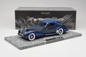 Delage D8-120 Cabriolet Two Tone Blue Minichamps 1:18 107115132 Resin - image 6 of 6