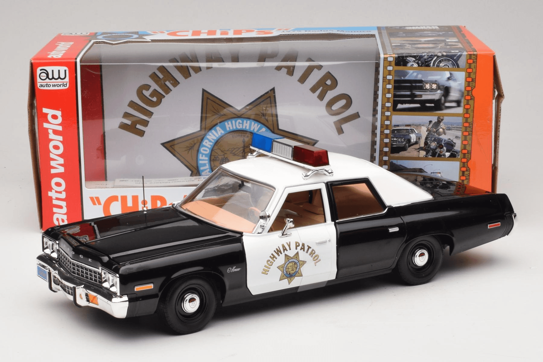 Auto World Dodge Monaco 1:18 CHiPS Highway Patrol