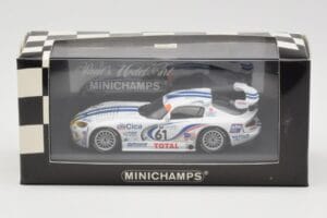 Dodge Viper GTS-R #61 Team Oreca S. Ayari / P. Gache 24 Hours of Le Mans 1997 Minichamps 1:43 430971461 Diecast - image 4 of 4