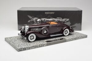 Duesenberg SJN Convertible Coupe Burgundy Minichamps 1:18 107150331 Diecast - image 2 of 6