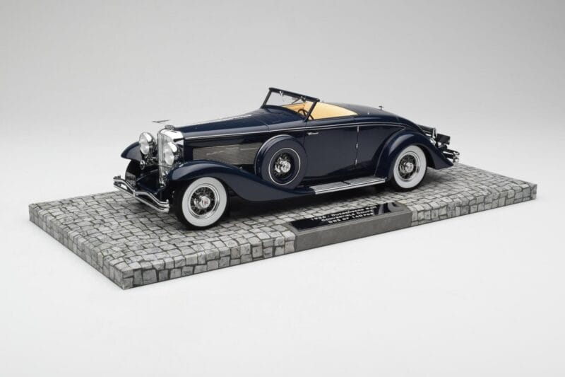 Duesenberg SJN Convertible Coupe Midnight Blue Minichamps 1:18 107150332 Diecast
