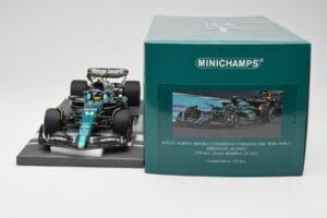 Aston Martin AMR23 #14 F. Alonso 3rd Place Saudi Arabian GP 2023 Minichamps 1:18 117230214 Diecast - image 6 of 7
