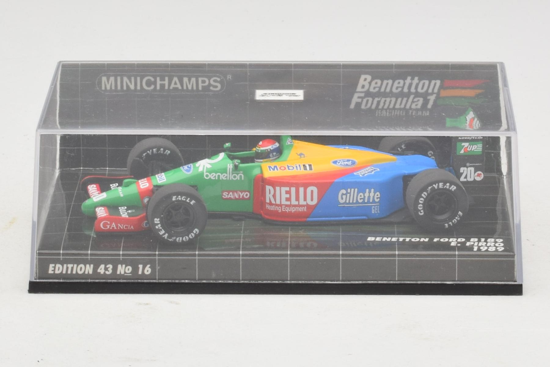 Minichamps Benetton B189 Ford 1:43 Pirro F1 1989