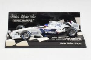 BMW Sauber F1.06 J. Villeneuve Wedding Edition F1 2006 Minichamps 1:43 400060117 Diecast