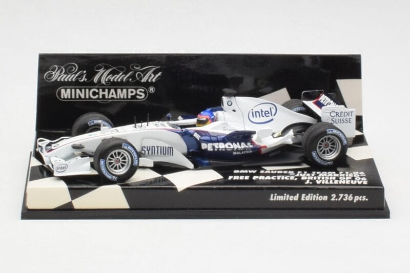 BMW Sauber F1.06 J. Villeneuve Wedding Edition F1 2006 Minichamps 1:43 400060117 Diecast