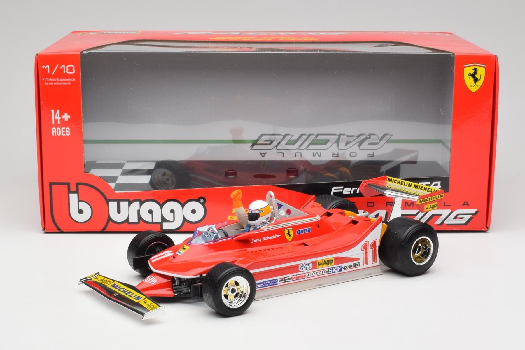 Bburago Ferrari 312T4 Scheckter 1:18 1979 Champion