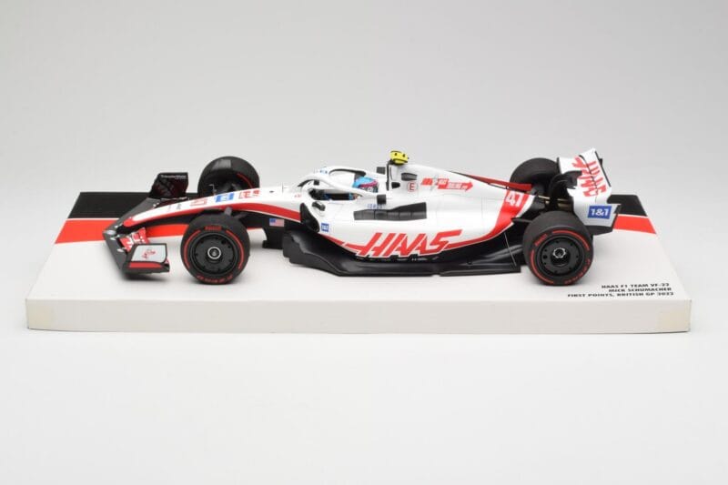 Haas VF-22 #47 M. Schumacher British GP Points 2022 Minichamps 1:18 147221047 Diecast