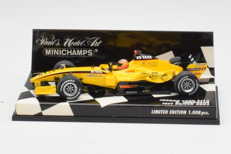 Jordan EJ13 B. Wirdheim F1 Test 2003 Minichamps 1:43 Jordan EJ13 B. Wirdheim F1 Test 2003 Minichamps 1:43 400030136 Diecast