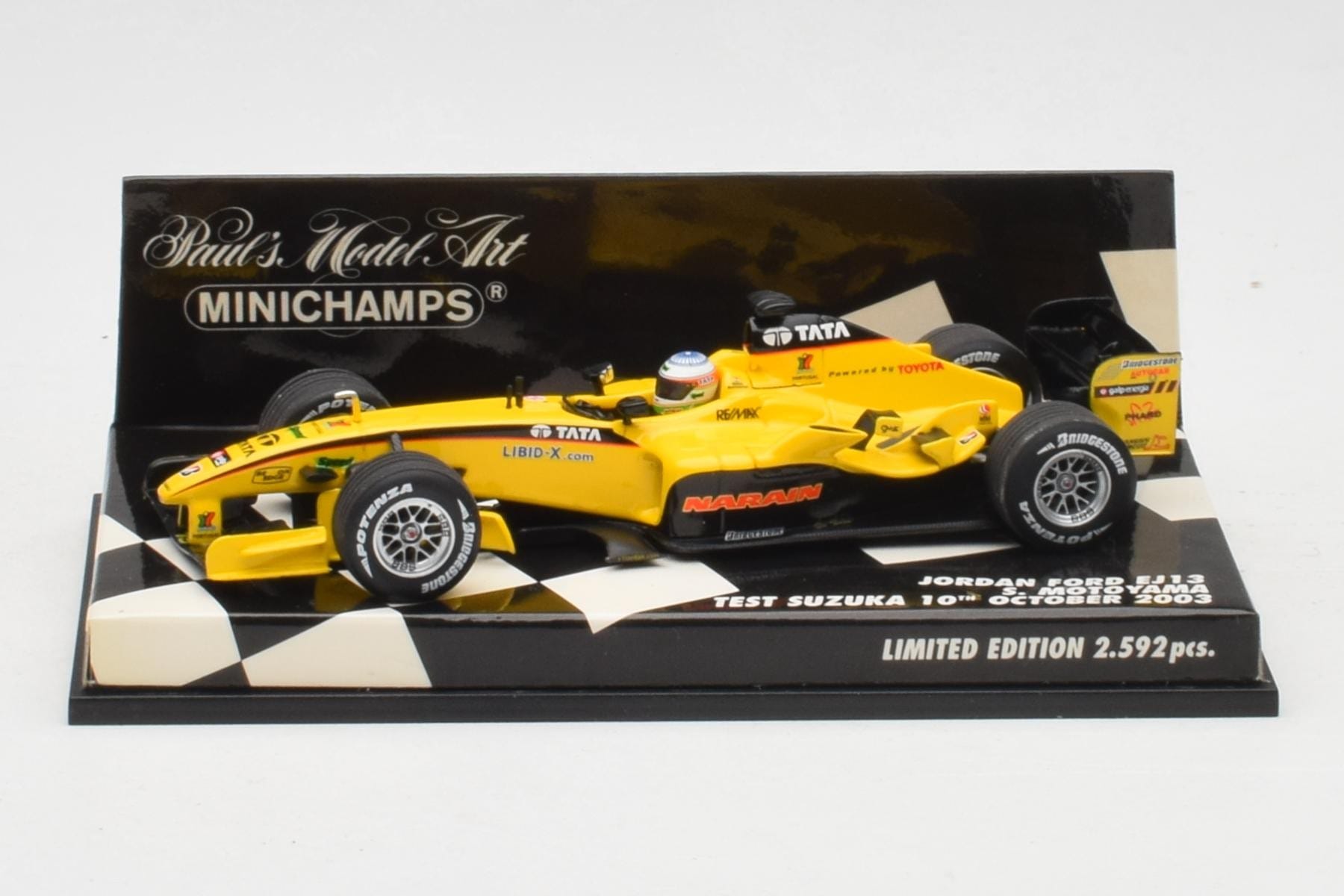 Jordan Ford EJ13 S. Motoyama Suzuka Test 2003 Minichamps 1:43