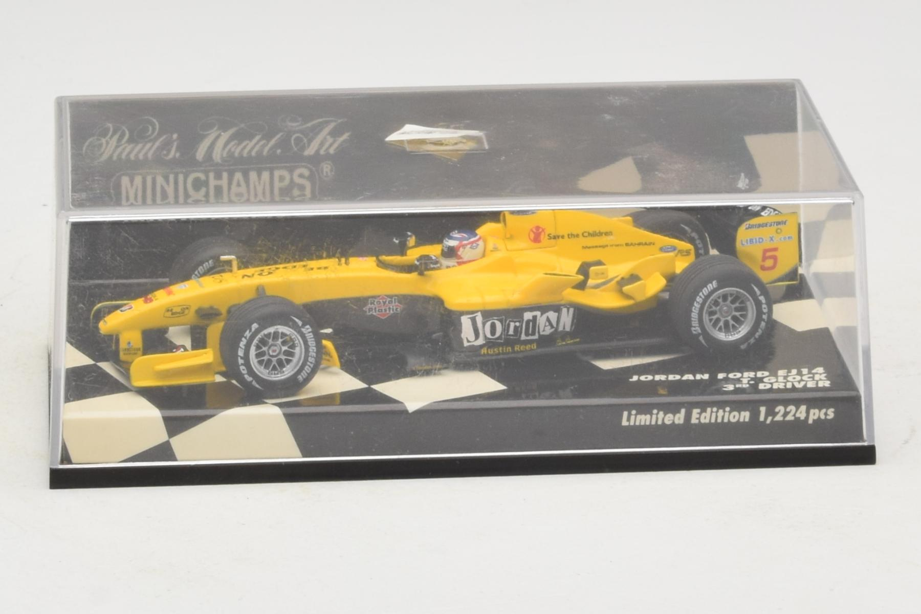 Jordan EJ14 Ford #19 T. Glock Jordan Ford F1 Team 2004 Minichamps 1:43