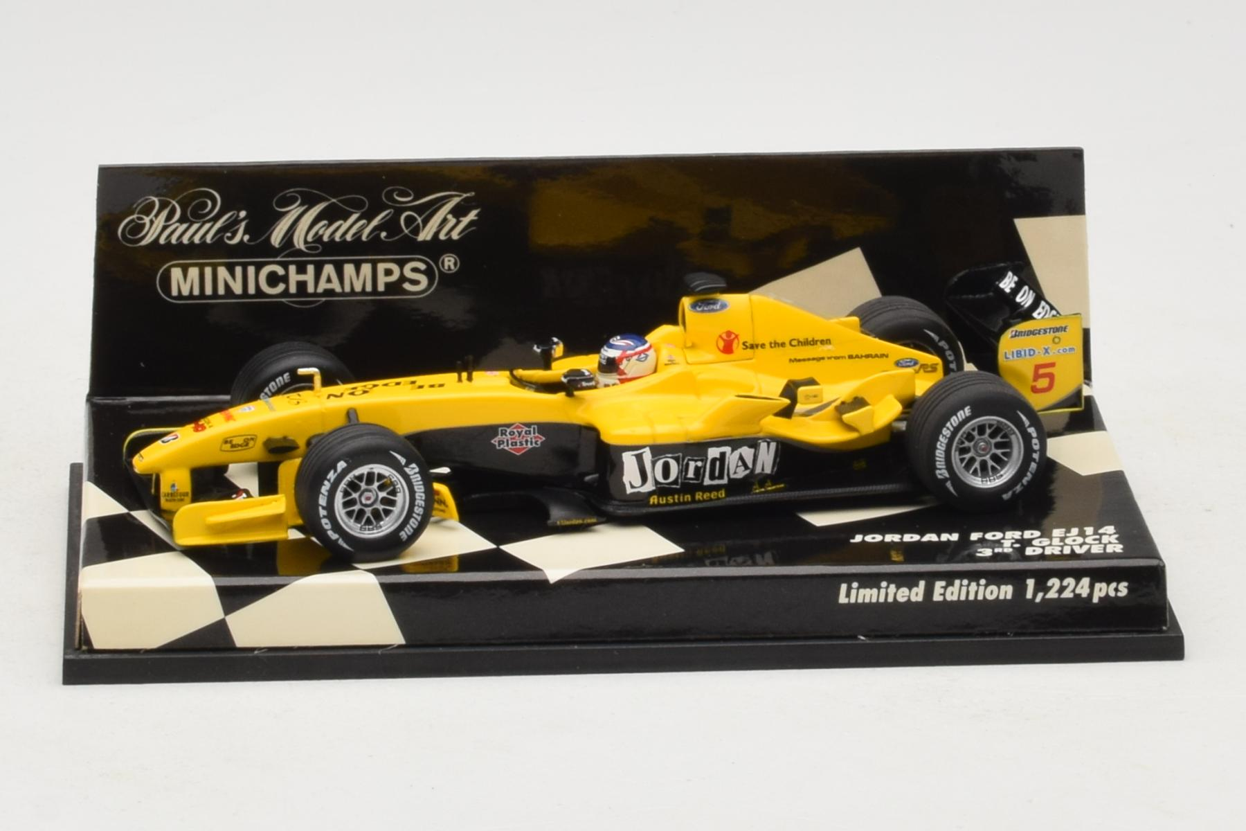 Jordan EJ14 Ford #19 T. Glock Jordan Ford F1 Team 2004 Minichamps 1:43