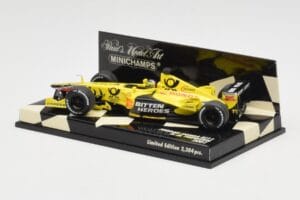 Jordan Honda EJ11 #7 H-H. Frentzen F1 2001 Minichamps 1:43 400010011 Diecast - image 3 of 5