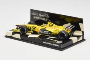 Jordan Honda EJ11 #11 J. Trulli F1 2001 Minichamps 1:43 400010012 Diecast - image 3 of 5