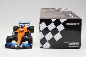 McLaren MCL35M #3 D. Ricciardo Bahrain GP 2021 Minichamps 1:18 530211803 Diecast - image 6 of 7