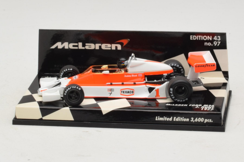 McLaren M26 Ford J. Hunt F1 1977 Minichamps 1:43 McLaren M26 Ford J. Hunt F1 1977 Minichamps 1:43 530774301 Diecast
