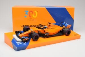 McLaren MCL33 #14 F. Alonso Canadian Grand Prix 300th Start 2018 Minichamps 1:18 533184014 Diecast - image 6 of 6