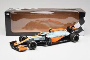 McLaren MCL35M #4 L. Norris Monaco GP 2021 Minichamps 1:18 530212404 Diecast - image 6 of 7