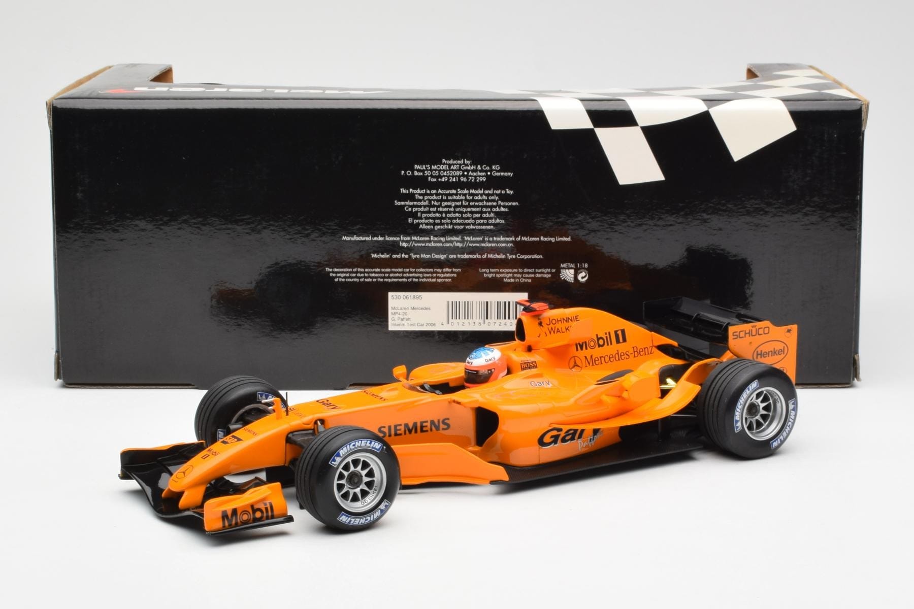 McLaren MP4-20 Mercedes G. Paffett Interim Test Car 2006
