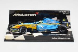 McLaren MP4-19B #5 D. Coulthard F1 2004 Minichamps 1:43 530044315 Diecast