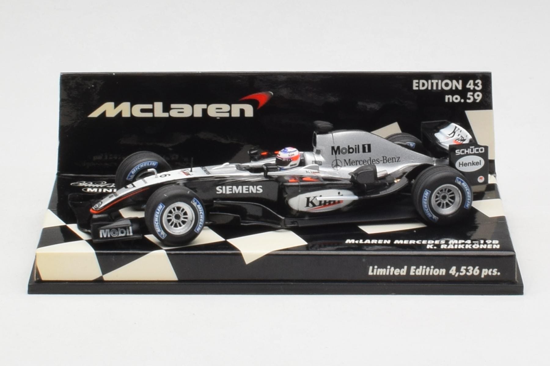 Minichamps McLaren MP4-19B Räikkönen F1 1:43 Diecast
