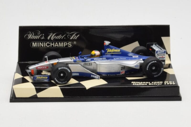 Minardi M01 Ford #20 L. Badoer F1 1999 Minichamps 1:43 430990020 Diecast
