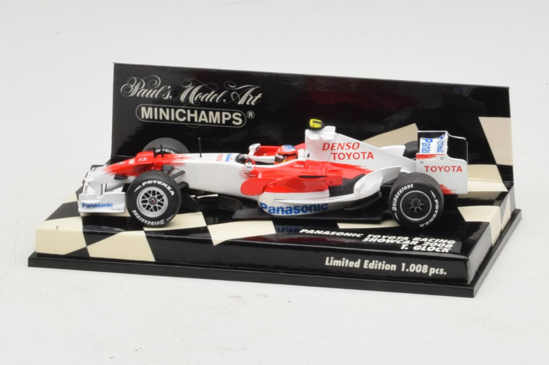 Toyota T. Glock Panasonic Toyota Racing Showcar F1 2008 Minichamps 1:43 400080082 Diecast