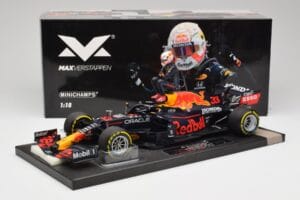 Red Bull RB16B #33 M. Verstappen France GP Winner 2021 Minichamps 1:18 113210833 Diecast - image 6 of 7