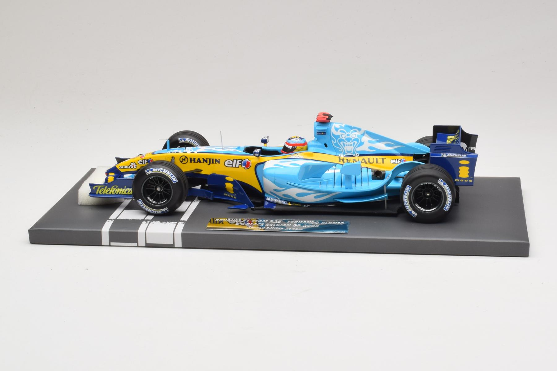 F1 Renault R25 F Alonso 2nd Place Belgian GP 2005 Minichamps 1/18