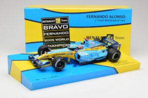Renault R25 #5 F. Alonso Brazil GP F1 World Champion 2005 Minichamps 1:18 147051705 Diecast - image 6 of 6