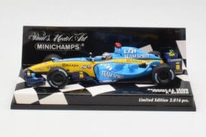 Renault R25 F. Alonso F1 World Champion Showcar 2005 Minichamps 1:43 400050075 Diecast