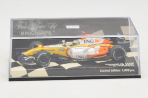Renault R27 #3 G. Fisichella Renault F1 Team Showcar 2007 Minichamps 1:43 400070073 Diecast - image 4 of 5