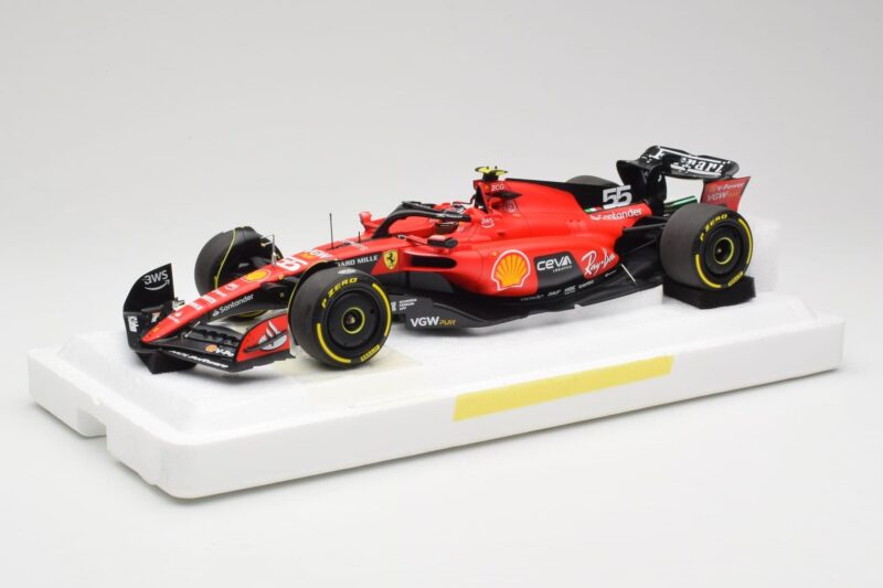 Scuderia Ferrari SF-23 #55 C. Sainz Belgian GP 2023 BBR 1:18 Scuderia Ferrari SF-23 #55 C. Sainz Belgian GP 2023 BBR 1:18 BBR231855C Diecast
